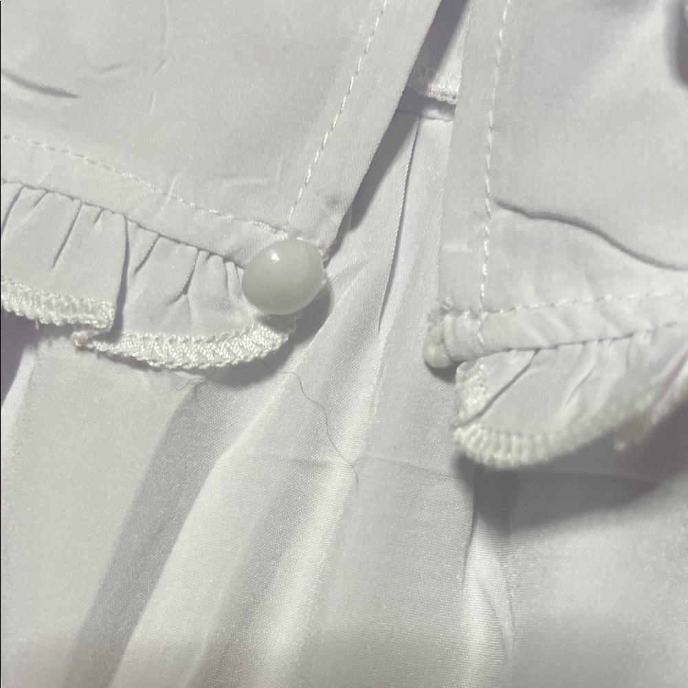 Falechay White Ruffled Blouse - Picture 3 of 4
